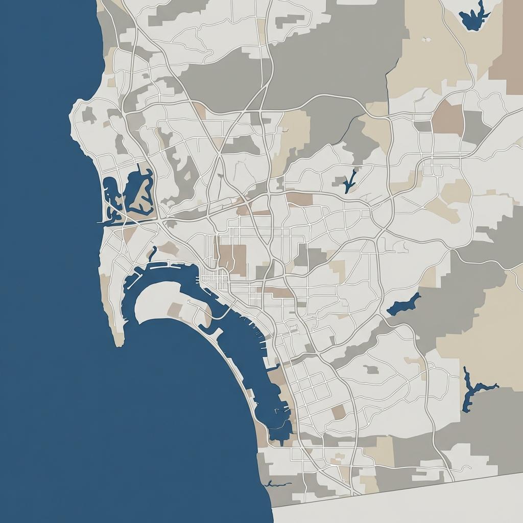 Map of San Diego